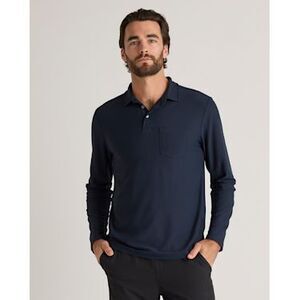 Quince Men's Navy Long Sleeve Shirt